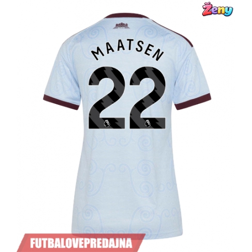Lacne Ženy Futbalové dres Aston Villa Ian Maatsen #22 2026-27 Krátky Rukáv - Tretina